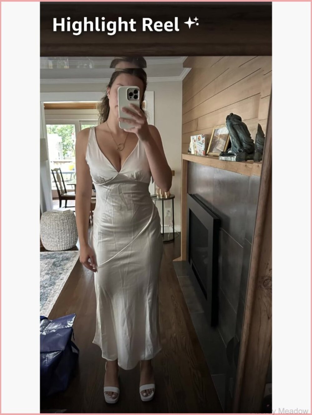 Elegant Satin V Neck Backless Maxi Dress Formal Wedding Guest - Picture 7 of 7